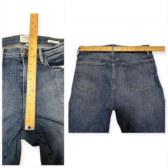 FRAME Denim Le Nouveau Straight Split Hem Jeans Size 30 - Picture 12 of 13